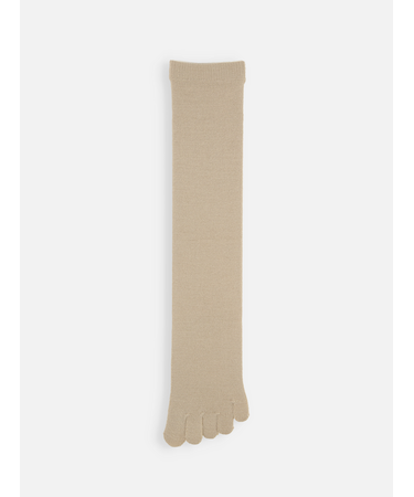 梳毛五本指ハイソックス