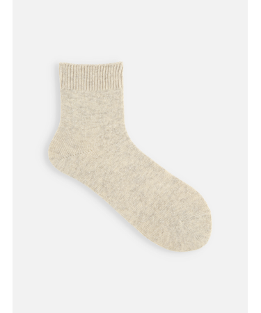 紡毛ベタショートソックス