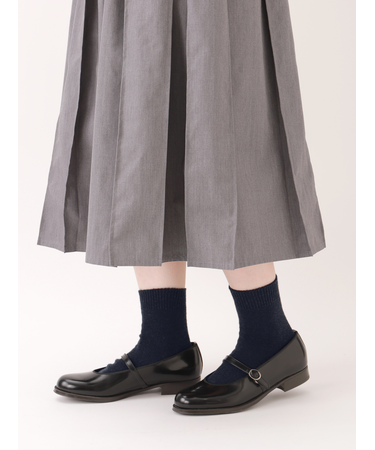 紡毛ベタショートソックス