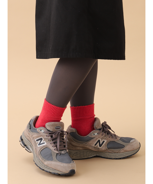 紡毛ベタショートソックス