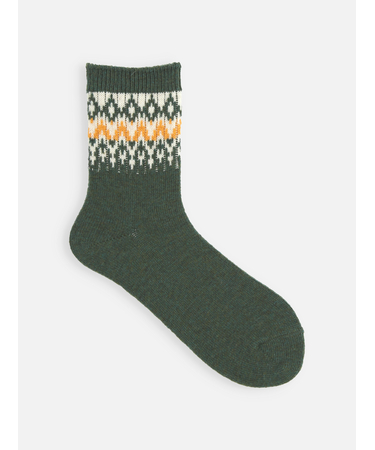 紡毛トップノルディックショートソックス