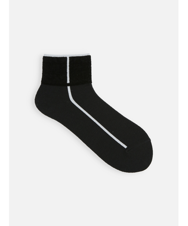 ボアパイピング風ショートソックス