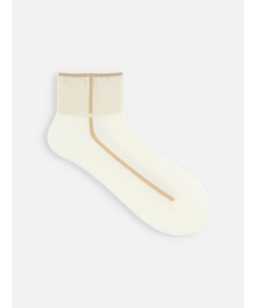 ボアパイピング風ショートソックス