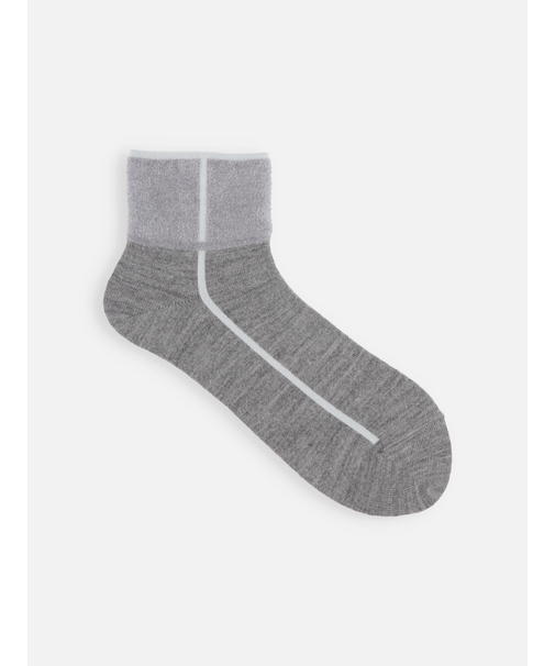 ボアパイピング風ショートソックス