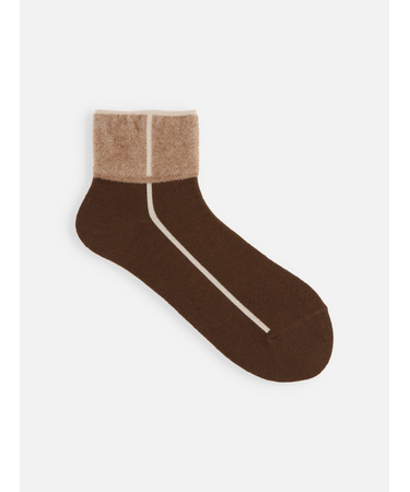 ボアパイピング風ショートソックス