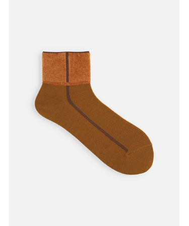 ボアパイピング風ショートソックス