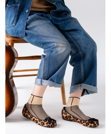 ボアパイピング風ショートソックス