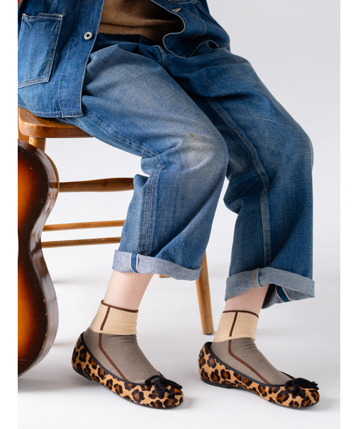 ボアパイピング風ショートソックス