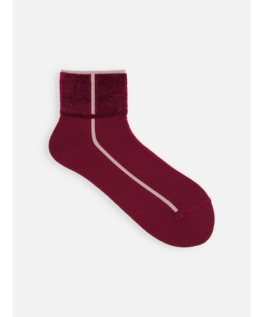 ボアパイピング風ショートソックス