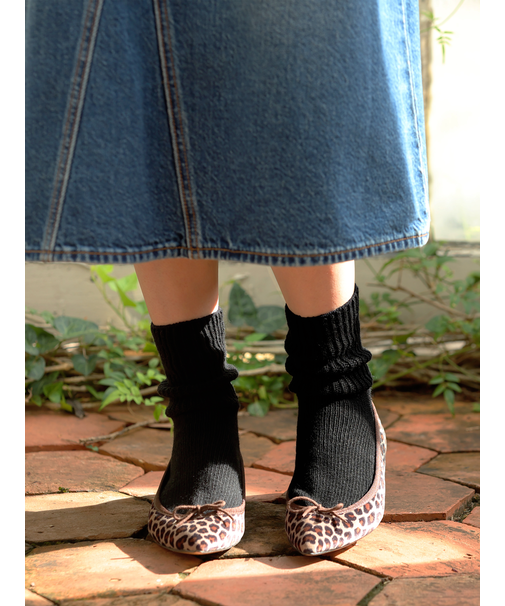 紡毛ローゲージリブベタソックス