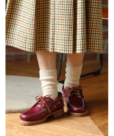 紡毛ローゲージリブベタソックス