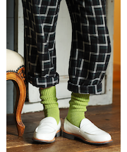 紡毛ローゲージリブベタソックス