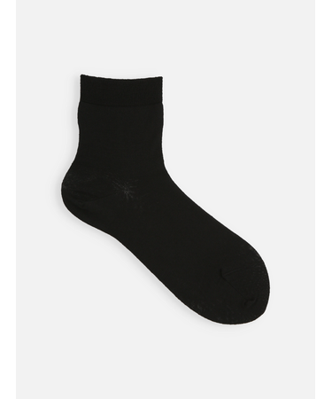 ハイゲージ梳毛ベタショートソックス