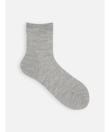 ハイゲージ梳毛ベタショートソックス