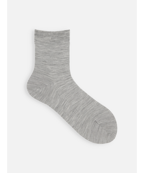 ハイゲージ梳毛ベタショートソックス