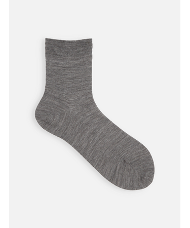 ハイゲージ梳毛ベタショートソックス