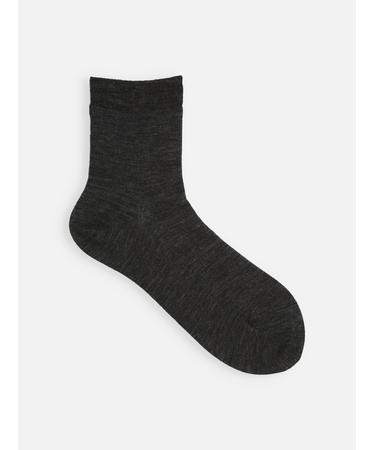 ハイゲージ梳毛ベタショートソックス