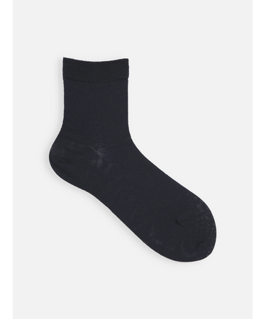 ハイゲージ梳毛ベタショートソックス