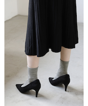 ハイゲージ梳毛ロールショートソックス