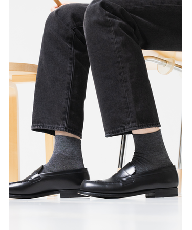 【Tabio MEN】ライトウールショート丈ソックス