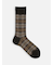 【Tabio MEN】WOOLドレスチェックレギュラー丈ソックス