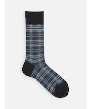【Tabio MEN】WOOLドレスチェックレギュラー丈ソックス