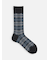 【Tabio MEN】WOOLドレスチェックレギュラー丈ソックス