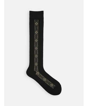 ダマスクお花ハイソックス