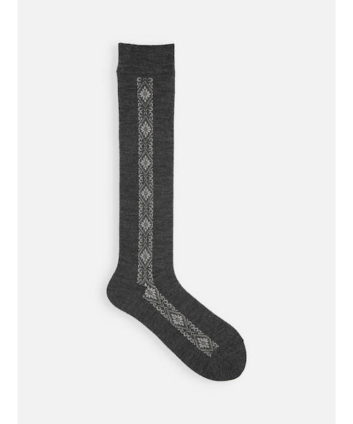 ダマスクお花ハイソックス