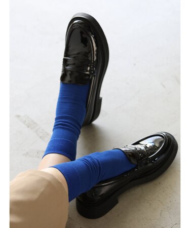 ハイゲージ梳毛ベタソックス