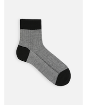 【Tabio MEN】ウールヘリンボンショート丈ソックス