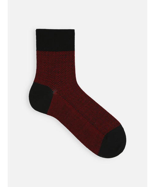 【Tabio MEN】ウールヘリンボンショート丈ソックス