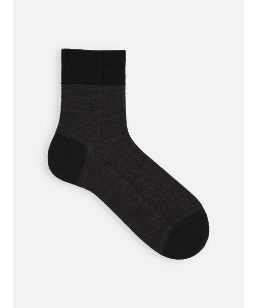 【Tabio MEN】ウールヘリンボンショート丈ソックス