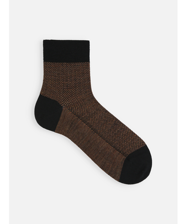 【Tabio MEN】ウールヘリンボンショート丈ソックス