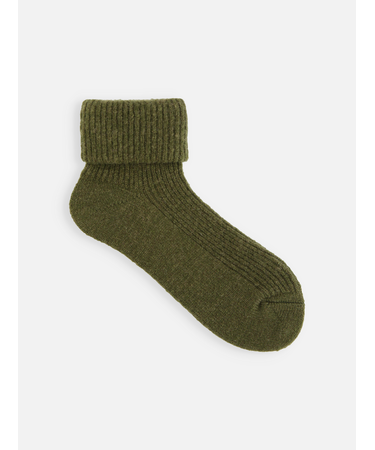 タム三つ折りリブショートソックス