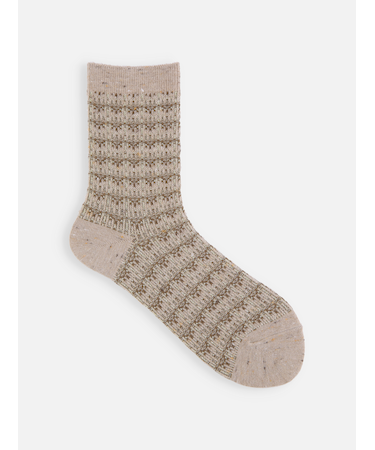 毛混ツイードネップJQソックス