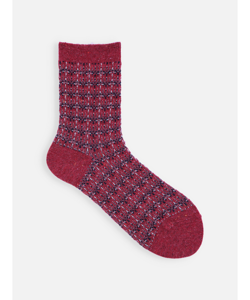 毛混ツイードネップJQソックス