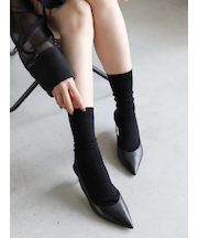 梳毛8×2リブソックス