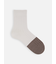 【Tabio MEN】つま先ウール切替リブショート丈ソックス