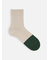 【Tabio MEN】つま先ウール切替リブショート丈ソックス