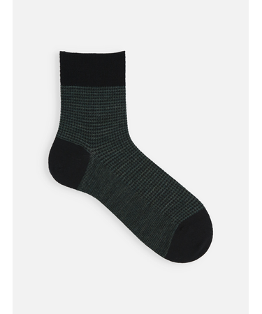 【Tabio MEN】ウールハンドトゥースショート丈ソックス