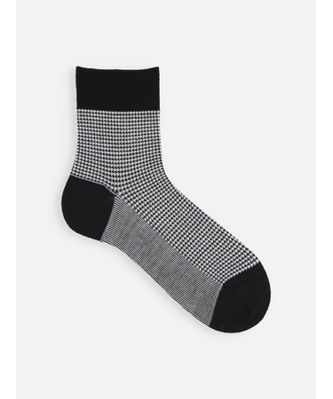 【Tabio MEN】ウールハンドトゥースショート丈ソックス