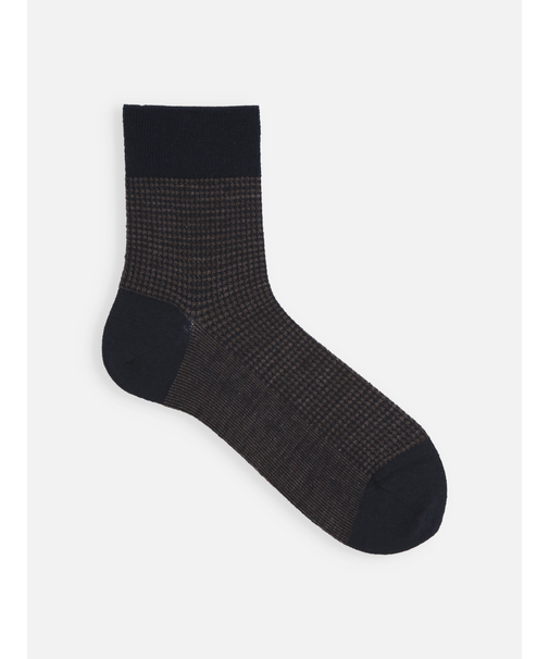 【Tabio MEN】ウールハンドトゥースショート丈ソックス
