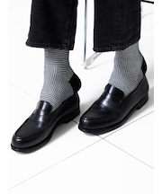 【Tabio MEN】ウールハウンドトゥースレギュラー丈ソックス