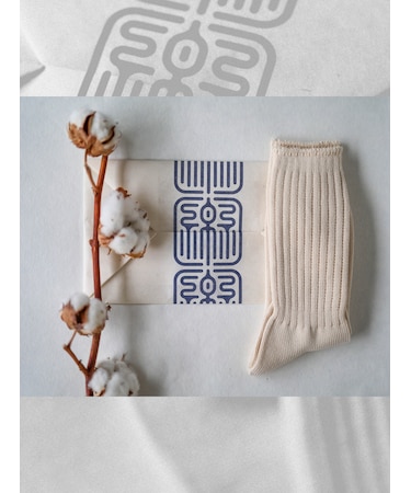 【Tabio MEN】TABIO’S COTTON クラッシックリブクルーソックス / Sサイズ