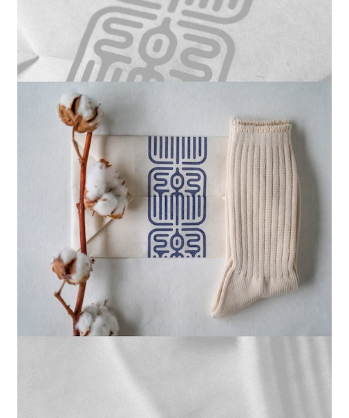 【Tabio MEN】TABIO’S COTTON クラッシックリブクルーソックス / Sサイズ