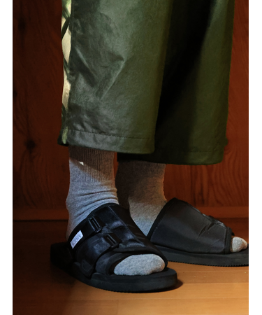 【Tabio MEN】紡毛メリノウールゴム長ショート丈ソックス