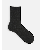 【Tabio MEN】紡毛メリノウールゴム長ショート丈ソックス