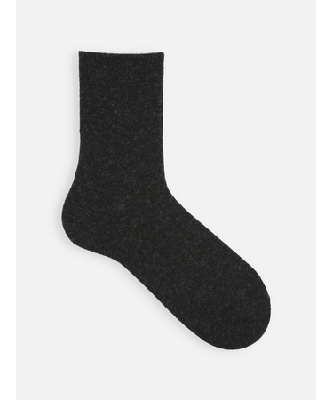 【Tabio MEN】紡毛メリノウールゴム長ショート丈ソックス