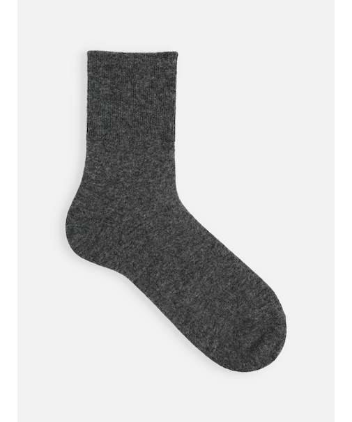 【Tabio MEN】紡毛メリノウールゴム長ショート丈ソックス